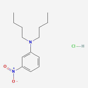 molecular formula C14H23ClN2O2 B8094096 N,N-dibutyl-3-nitroaniline;hydrochloride 