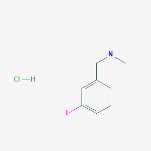 molecular formula C9H13ClIN B8094102 1-(3-iodophenyl)-N,N-dimethylmethanamine;hydrochloride 