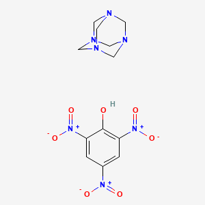 molecular formula C12H15N7O7 B8094125 1,3,5,7-Tetrazatricyclo[3.3.1.13,7]decane;2,4,6-trinitrophenol 