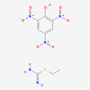 Ethyl carbamimidothioate;2,4,6-trinitrophenol