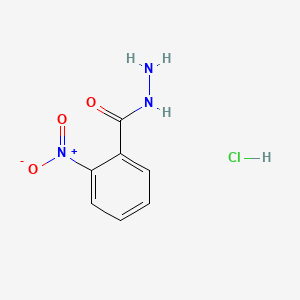 molecular formula C7H8ClN3O3 B8094137 2-Nitrobenzohydrazide;hydrochloride 
