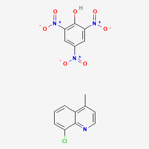 molecular formula C16H11ClN4O7 B8094140 8-Chloro-4-methylquinoline;2,4,6-trinitrophenol 