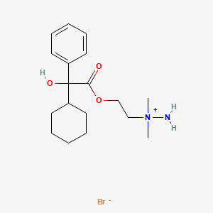 1-(2-{[Cyclohexyl(hydroxy)phenylacetyl]oxy}ethyl)-1,1-dimethylhydrazinium