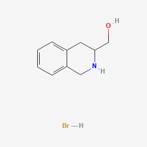 molecular formula C10H14BrNO B8094193 1,2,3,4-Tetrahydroisoquinolin-3-ylmethanol;hydrobromide 