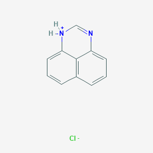 molecular formula C11H9ClN2 B8094203 1H-perimidin-1-ium;chloride 