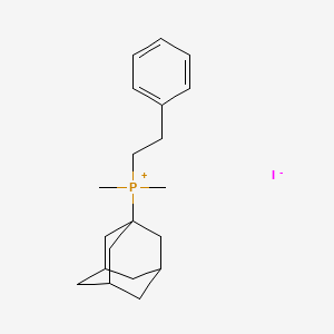molecular formula C20H30IP B8094208 1-Adamantyl-dimethyl-(2-phenylethyl)phosphanium;iodide 