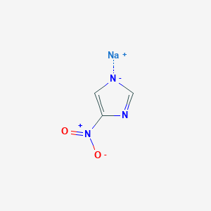 molecular formula C3H2N3NaO2 B8094212 4-nitro-1-sodio-1H-imidazole 