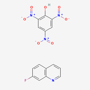 molecular formula C15H9FN4O7 B8094226 7-Fluoroquinoline;2,4,6-trinitrophenol 