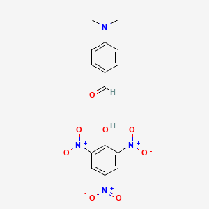 molecular formula C15H14N4O8 B8094233 4-(Dimethylamino)benzaldehyde;2,4,6-trinitrophenol 