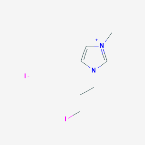 molecular formula C7H12I2N2 B8094291 1-(3-Iodopropyl)-3-methylimidazol-3-ium;iodide 