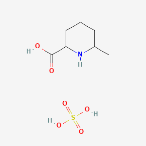 molecular formula C7H15NO6S B8094295 6-Methylpiperidine-2-carboxylic acid;sulfuric acid 