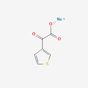 molecular formula C6H3NaO3S B8094302 Sodium;2-oxo-2-thiophen-3-ylacetate 