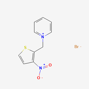 1-[(3-Nitrothiophen-2-yl)methyl]pyridin-1-ium;bromide