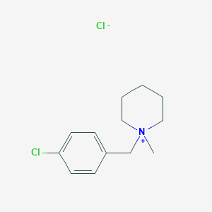 molecular formula C13H19Cl2N B8094341 1-[(4-Chlorophenyl)methyl]-1-methylpiperidin-1-ium;chloride 