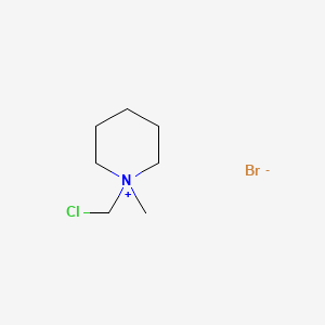 1-(Chloromethyl)-1-methylpiperidin-1-ium;bromide