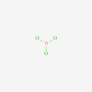 molecular formula TlCl3<br>Cl3Tl B080944 氯化铊(III) CAS No. 13453-32-2
