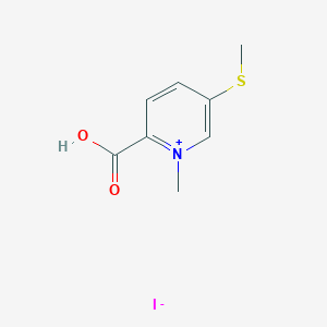 molecular formula C8H10INO2S B8094428 1-Methyl-5-methylsulfanylpyridin-1-ium-2-carboxylic acid;iodide 