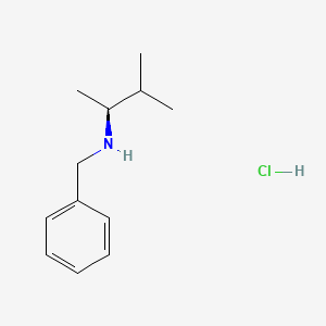 molecular formula C12H20ClN B8094497 (2S)-N-benzyl-3-methylbutan-2-amine;hydrochloride 