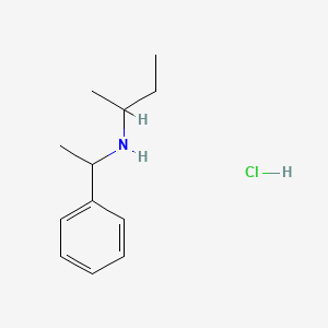 molecular formula C12H20ClN B8094510 N-(1-phenylethyl)butan-2-amine;hydrochloride 