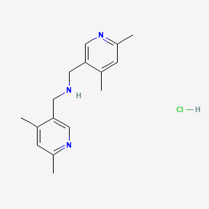 molecular formula C16H22ClN3 B8094608 1-(4,6-dimethylpyridin-3-yl)-N-[(4,6-dimethylpyridin-3-yl)methyl]methanamine;hydrochloride 