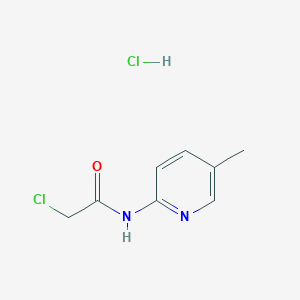 molecular formula C8H10Cl2N2O B8094613 2-Chloro-n-(5-methylpyridin-2-yl)acetamide hydrochloride 