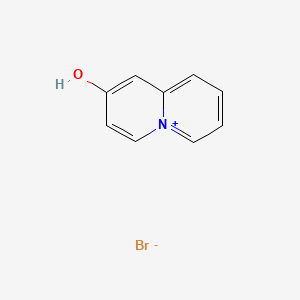 molecular formula C9H8BrNO B8094632 Quinolizin-5-ium-2-ol;bromide 