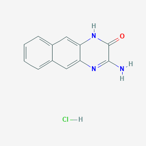 molecular formula C12H10ClN3O B8094650 3-aminobenzo[g]quinoxalin-2(1H)-one 