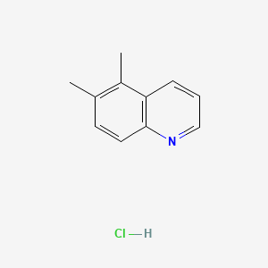 molecular formula C11H12ClN B8094660 5,6-Dimethylquinoline;hydrochloride 