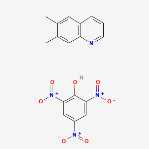 molecular formula C17H14N4O7 B8094661 6,7-Dimethylquinoline;2,4,6-trinitrophenol 