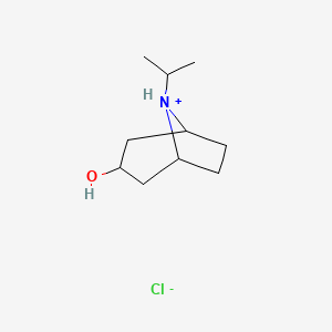 molecular formula C10H20ClNO B8094676 8-Propan-2-yl-8-azoniabicyclo[3.2.1]octan-3-ol;chloride 
