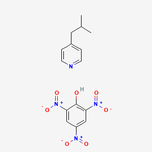 molecular formula C15H16N4O7 B8094684 4-(2-Methylpropyl)pyridine;2,4,6-trinitrophenol 