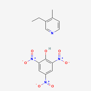 molecular formula C14H14N4O7 B8094692 3-Ethyl-4-methylpyridine;2,4,6-trinitrophenol 