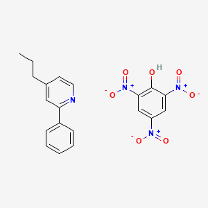 molecular formula C20H18N4O7 B8094702 2-Phenyl-4-propylpyridine;2,4,6-trinitrophenol 
