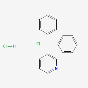 3-[Chloro(diphenyl)methyl]pyridine;hydrochloride