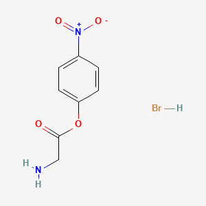 molecular formula C8H9BrN2O4 B8094713 Glycine p-nitrophenyl ester hydrobromide 