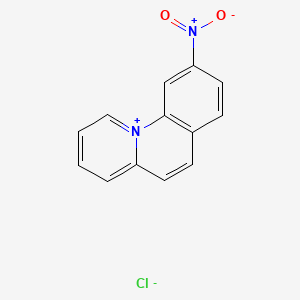 molecular formula C13H9ClN2O2 B8094737 9-Nitrobenzo[c]quinolizin-11-ium;chloride 