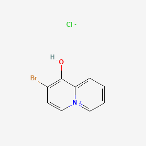 molecular formula C9H7BrClNO B8094745 2-Bromoquinolizin-5-ium-1-ol;chloride 