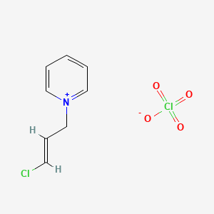 molecular formula C8H9Cl2NO4 B8094756 1-[(E)-3-chloroprop-2-enyl]pyridin-1-ium;perchlorate 
