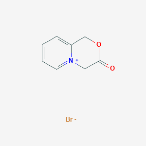 molecular formula C8H8BrNO2 B8094864 1,4-Dihydropyrido[2,1-c][1,4]oxazin-5-ium-3-one;bromide 