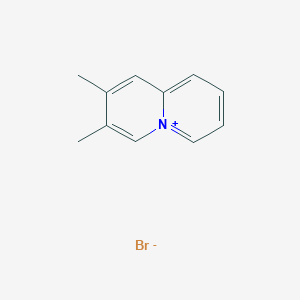 molecular formula C11H12BrN B8094875 2,3-Dimethylquinolizin-5-ium bromide CAS No. 31778-07-1