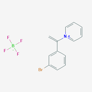 molecular formula C13H11BBrF4N B8094885 1-[1-(3-Bromophenyl)ethenyl]pyridin-1-ium;tetrafluoroborate 