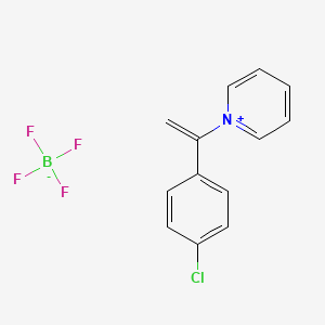 molecular formula C13H11BClF4N B8094892 1-[1-(4-Chlorophenyl)vinyl]pyridinium 