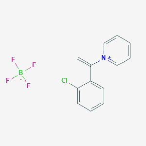 molecular formula C13H11BClF4N B8094900 1-[1-(2-Chlorophenyl)ethenyl]pyridin-1-ium;tetrafluoroborate 