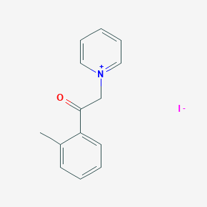 molecular formula C14H14INO B8094908 1-[2-(2-Methylphenyl)-2-oxoethyl]pyridin-1-ium iodide 