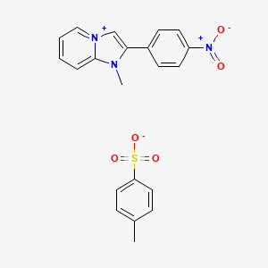 molecular formula C21H19N3O5S B8094936 4-Methylbenzenesulfonate;1-methyl-2-(4-nitrophenyl)imidazo[1,2-a]pyridin-4-ium 