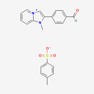 4-Methylbenzenesulfonate;4-(1-methylimidazo[1,2-a]pyridin-4-ium-2-yl)benzaldehyde