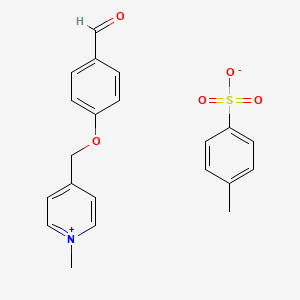 4-Methylbenzenesulfonate;4-[(1-methylpyridin-1-ium-4-yl)methoxy]benzaldehyde