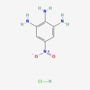 molecular formula C6H9ClN4O2 B8095160 5-Nitrobenzene-1,2,3-triamine;hydrochloride 