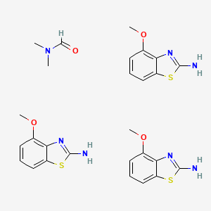 molecular formula C27H31N7O4S3 B8095214 N,N-dimethylformamide;4-methoxy-1,3-benzothiazol-2-amine 