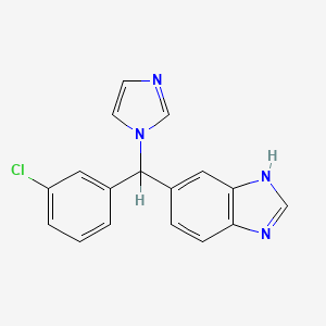 molecular formula C17H13ClN4 B8095235 利拉唑 CAS No. 172282-43-8